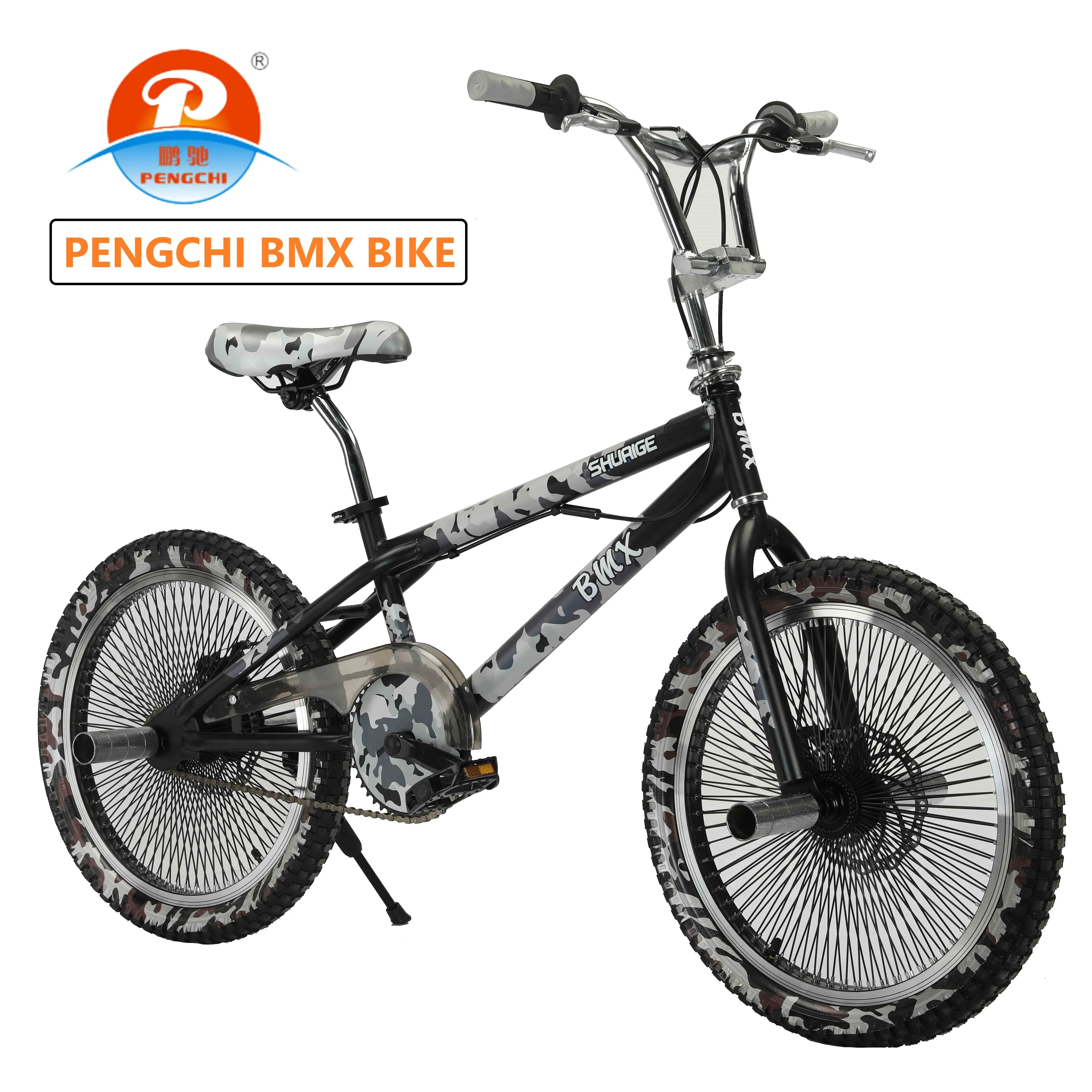 PENGCHI 140H freno a disco ruota a raggi 20 pollici bmx Performance Bike camuffaggio supporta 360 manubri rotanti bmx bicicletta