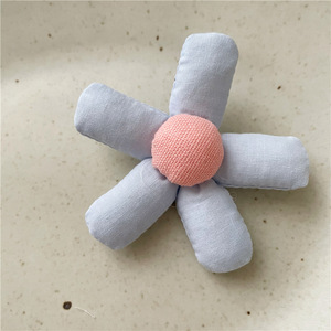 3D tela flor ropa DIY materiales hechos a mano girasol pelo cabeza cuerda Accesorios - Product Image 5