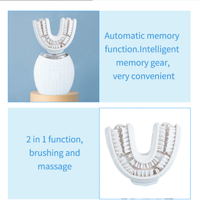 Oem ODM Nylon bàn chải đánh răng u-hình dạng tự động bàn chải đánh răng điện Nhãn tùy chỉnh nhà máy - Product Image 3