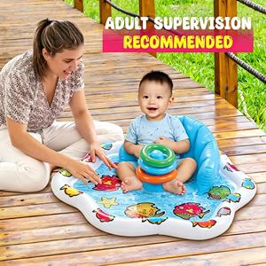 Flotador Inflable de PVC para Bebés con Toldo y Estampado de Peces, Anillos de Juego para Niños Pequeños - Product Image 2
