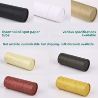 Tube en papier kraft cosmétique en stock, en forme de spirale, épaissi, cylindrique, pour emballage et stockage, disponible en tailles de 5 ml à 100 ml