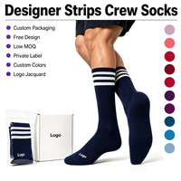 Chaussettes de sport en gros pour hommes, en coton tricoté, avec motif jacquard, nouvelle collection East Custom Socks