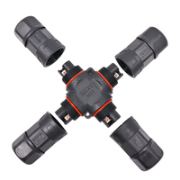 Ventes d'usine LED lampadaire/lampe câble solution de câblage M23 4Pin vis X connecteur IP68 connecteur de fil électrique à quatre voies