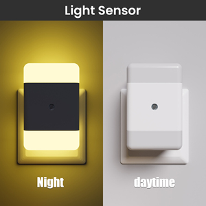 OEM Custom LED <b>Plug</b> <b>In</b> Night <b>Light</b> <b>Light</b> <b>Sensor</b> 2700K Soft Warm White Glare Free Indoor Decorative Lighting US UK EU <b>Plug</b> - Product Image 3