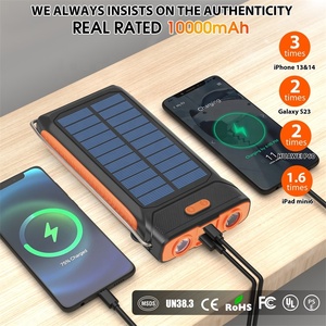 2024 Sản phẩm mới thiết bị điện tử năng lượng mặt trời ngân hàng điện Nhu cầu cao xách tay điện thoại di động sạc năng lượng mặt trời với ánh sáng LED - Product Image 6