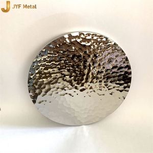 LL254 Hand Hammered Gold and Silver Stainless Steel <b>Sheet</b> 304 316L Decorative Stainless Steel <b>Sheet</b> Hammered Metal - Product Image 3