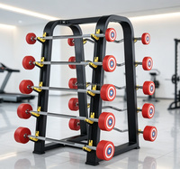 Disques de musculation en caoutchouc colorés à trous pour salle de sport commerciale