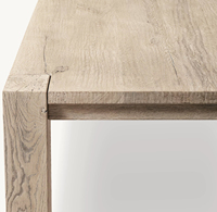 Table à manger moderne en bois noir de style antique, pour la maison, le bureau, le salon, l'appartement, l'hôtel, design de meubles en panneaux solides, 8 places