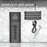 Compresseur d'air portable sans fil 12V ABS à double cylindre 150 psi avec écran LED et moniteur de pression des pneus pour voitures et véhicules