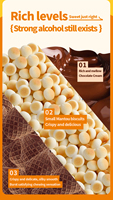Biscuits gaufrettes individuels fourrés au chocolat croustillant, formule personnalisée, marque privée, prébiotiques ajoutés, respectueux de l'intestin
