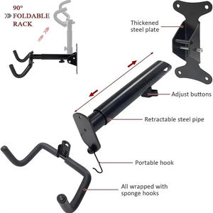 Support mural <span class=keywords><strong>pour</strong></span> vélo Support mural <span class=keywords><strong>pour</strong></span> garage Support mural horizontal pliable <span class=keywords><strong>pour</strong></span> vélo Rangement réglable <span class=keywords><strong>pour</strong></span> vélo - Product Image 6