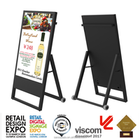 43 pouces 1000 Nits Portable semi-extérieur debout affichage numérique Ultra-mince LCD mobile publicité Wifi Android affiche kiosque