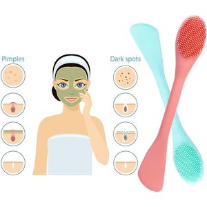 แปรงซิลิโคน 2 in 1 สำหรับทาหน้ากากอนามัย พร้อมแปรงแต่งหน้าเนื้อนุ่ม สำหรับทาครีมและโลชั่น  รับทำโลโก้ตามสั่ง - Product Image 2