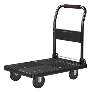 Carretilla Plegable Industrial Resistente, Remolque de Carga Pequeño con Plataforma Plana, Plataforma de Plástico Plegable para Transporte Express - Product Image 1