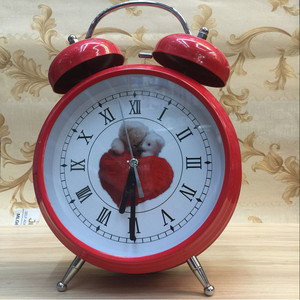 Metal Alarm Clock 6 Inch Double Bell Battery Operated Desk Clock - Product Image 3