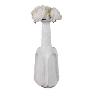 Vaso per Fiori in Ceramica Alto Decorativo con Design Artistico Curvo per Soggiorno e Fiori Freschi - Product Image 2