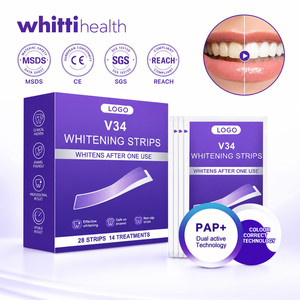 Tiras Correctoras del Color Morado para Dientes <span class=keywords><strong>Glorysmile</strong></span>, Kit de Blanqueamiento Dental Instantáneo, Tiras Dentales Sin Peróxido para Uso Doméstico - Product Image 1