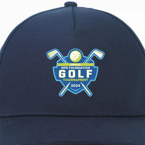 <b>Navy</b> Performance Golf <b>Hat</b> Custom Logo Water Resistant <b>Hats</b> Curved Bill Baseball Caps IVA-C-H-67-1 - Product Image 2