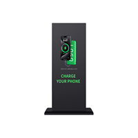 Station de recharge publique multi-batteries universelle portable avec support d'affichage