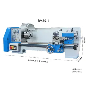 BV20L household turning Mini bench lathe Metal mini gear belt drive lathe