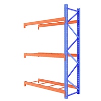 Estante industrial de 3 capas y 1000kg, estantería de almacenamiento resistente ajustable para estanterías apilables de almacén
