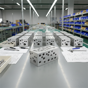 วาล์วไฮดรอลิกแบบตลับโลหะหล่อขึ้นรูปตามสั่งของ Myroth บล็อกวาล์วไฮดรอลิกแบบแมนิโฟลด์ทำจากอลูมิเนียมอัลลอยด์สำหรับเครื่องจักรอุตสาหกรรม - Product Image 3