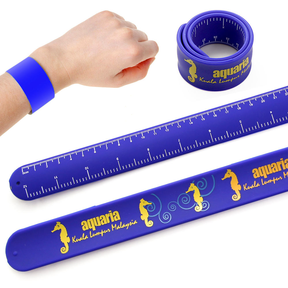 Silicone Flexible Ruler Bracelet Customizable Durable
