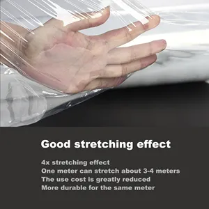 Filme Stretch Plastic Shrink Pallet Wrap Roll China Packaging Pallet transparente Lldpe Stretch Film