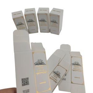 定制Logo白纸板纸卡化妆品5毫升10毫升纸盒香水样品精油包装盒 - Product Image 5