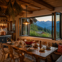 Fenêtre pliante horizontale JUNYAO pour chalet alpin, 5+20A+5, faible émissivité, insonorisée, NFRC CE OEM, pour cuisine et villa de montagne extérieure