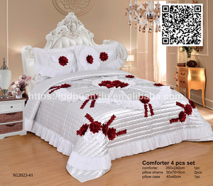 Đẳng Cấp Thế Giới 100% Polyester Jacquard Trải Giường Siêu Mềm Handmade Hoa Bông Vua Kích Thước Khăn Trải Giường Cho Nhà Sử Dụng Cho Trung - Product Image 4