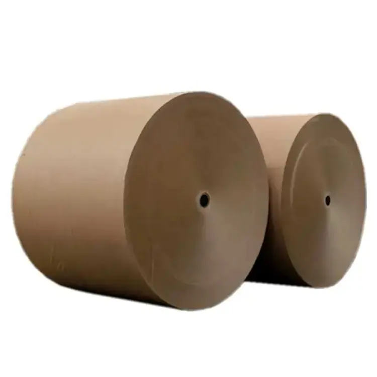 Prix bon marché du papier kraft en silicone brun pour l'industrie des étiquettes