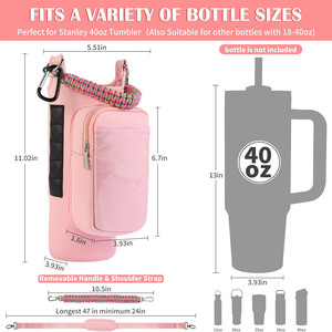 Sac bandoulière portable magnétique avec poche pour bouteille, sac de sport magnétique pour fitness, voyage, sport, pochette de rangement - Product Image 5