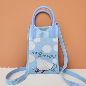 Nouveau sac carré en tricot minimaliste, sac à bandoulière polyvalent pour téléphone, sac à main de qualité supérieure pour femmes, usage quotidien - Product Image 4