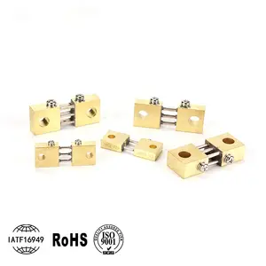 FL-19 shunt 75a 100a 100a 200a 300a 400a 500a 75mv máquina de solda resistor de latão dc shunts para medidor analógico de painel atual