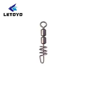 LETOYO Top Combinaison Swivel Pêche Hot Selling High Speed Double Rolling Swivel With Screwed Snap