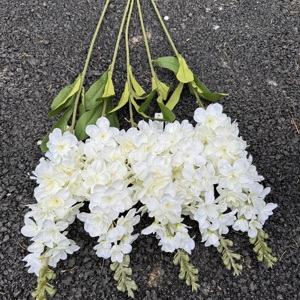 DC082 Dalian Chermy Fleur artificielle en soie violette <span class=keywords><strong>de</strong></span> haute qualité <span class=keywords><strong>Delphinium</strong></span> pour centres <span class=keywords><strong>de</strong></span> table <span class=keywords><strong>de</strong></span> mariage - Product Image 3