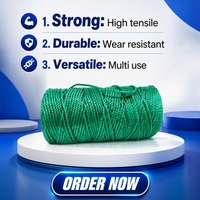 Cordes en polypropylène torsadées PP Jumbo, export direct usine, 1mm-60mm, cordes marines en polypropylène pour bateaux et pêche