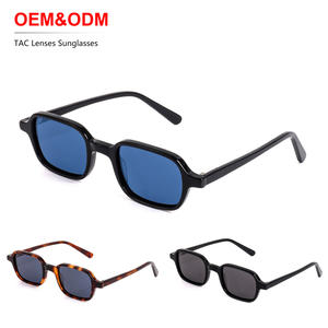 Gafas de Sol de Acetato Retro para Hombre, Gafas de Sol Vintage Ovaladas con Protección UV Polarizada, Diseño Grueso para Mujer 2025 - Product Image 1