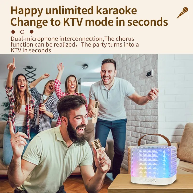 Nieuw Ontwerp Outdoor Subwoofer Oplaadbare Sound Touch Woofer Trolley Draagbare Karaoke Audio Draadloze Luidsprekers Bluetooth