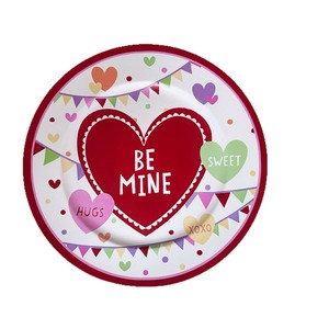 Platos de San Valentín al por Mayor, Decoración Creativa para Fiestas de San Valentín, Lindos Platos de Plástico de 13 Pulgadas para Citas Románticas - Product Image 5