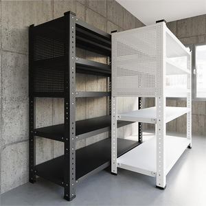 ชั้นเก็บของทำจากโลหะและอุปกรณ์ในห้องครัวหลายชั้นชั้นชั้นพร้อมแผ่นพลาสติกแบบมีตะขอประเภทยืนสำหรับจัดระเบียบ - Product Image 1