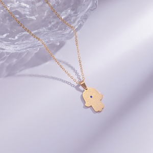 Collier Pendentif Tendance Calligraphie Arabe Musulmane <span class=keywords><strong>en</strong></span> Acier Inoxydable Bijoux de Mode Vente <span class=keywords><strong>en</strong></span> Gros Aïd pour Femmes et Hommes - Product Image 3