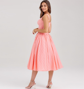 Abiti da sera in Chiffon lunghi personalizzati eleganti da donna rosa caldo - Product Image 3