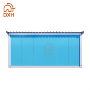 DXH Conceptions de <span class=keywords><strong>garage</strong></span> conteneur moderne personnalisé en usine Abris de voiture à panneaux sandwich portables préfabriqués pour voitures et camions - Product Image 3