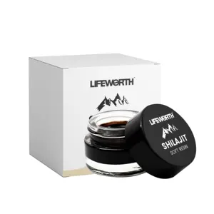 Lifeworth Lagerbestand 50 MOQ Fulvinsäure Shilajit-Harz reines Himalaya-Shilajeet Salajit Asphaltum punjabinum Lauha Shilajit-Harz