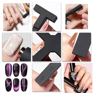 Imán para Uñas con Patrón de Corazón, 6 en 1, Efecto Ojo de Gato, Luz Lateral, Media Luna, Flor de Margarita, Uñas Francesas, Imanes de Atracción UV para Manicura - Product Image 6