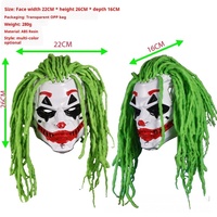 Perruque de Cosplay Unisexe pour Adulte, en Polyester, Style Halloween Punk avec Nez, pour Scènes d'Horreur et Évasion, Coiffe Poilue, En Gros, En Stock