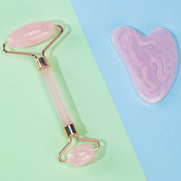 Ensemble de rouleaux de masseur facial Gua Sha en résine et alliage écologique avec fonction musicale pour le massage du visage et du corps Soins de la peau au spa à domicile