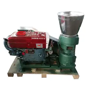 Automatic full line diesel engine sawdust biomass wood pellet mill/wood pellet making machine